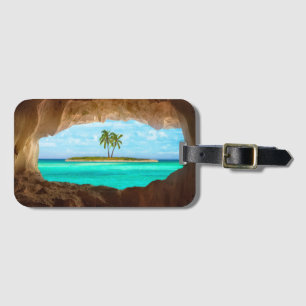 Etiqueta De Bagagem Paraíso no caribe