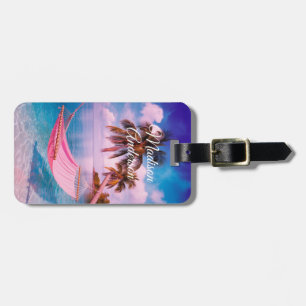 Etiqueta De Bagagem Paraíso Tropical Hammock Personalizado