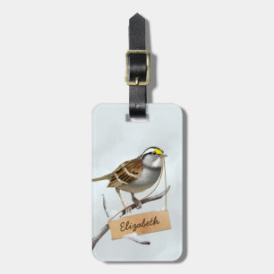 Etiqueta De Bagagem Pardal com garganta personalizada