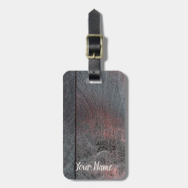 Etiqueta De Bagagem Parede de madeira de mogno usada