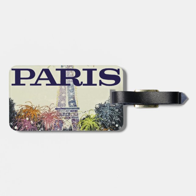 Etiqueta De Bagagem Paris: Poster (Traseira Horizontal)