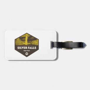 Etiqueta De Bagagem Parque Estadual Silver Falls Oregon