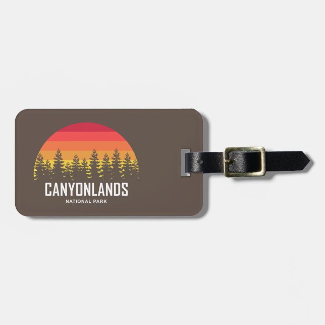 Etiqueta De Bagagem Parque Nacional Canyonlands (Frente Horizontal)