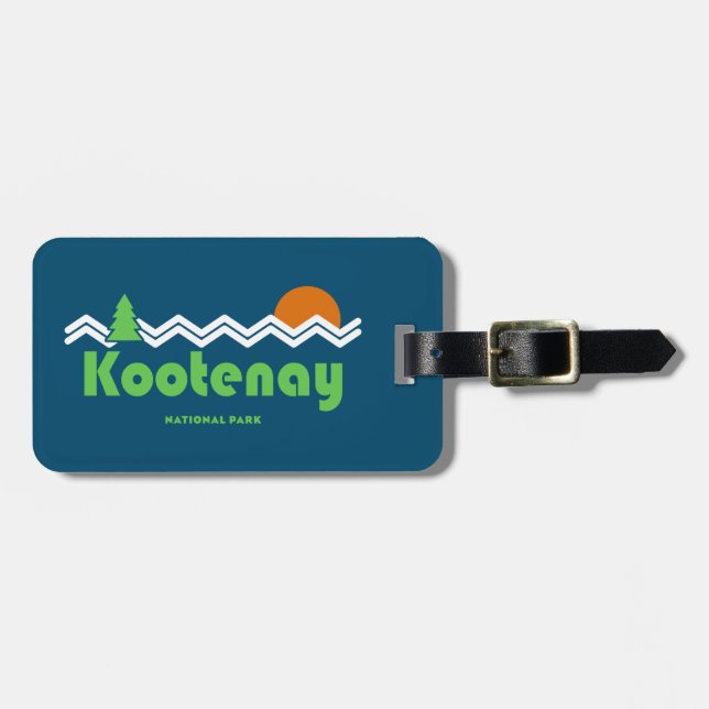 Etiqueta De Bagagem Parque Nacional de Kootenay (Frente Horizontal)
