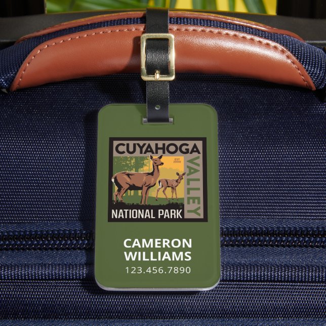 Etiqueta De Bagagem Parque Nacional do Vale do Cuyahoga | Ohio (Frente Insitu 2)