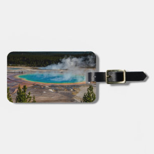Etiqueta De Bagagem Parque Nacional Grand Prismatic Primavera Yellowst