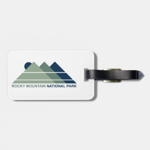 Etiqueta De Bagagem Parque Nacional Montanha Sol da Montanha Rocky