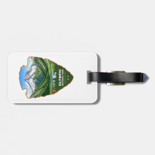 Etiqueta De Bagagem Parque Nacional Olympic Washington Arrowhead