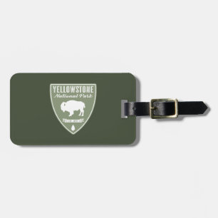 Etiqueta De Bagagem Parque Nacional Yellowstone Bison