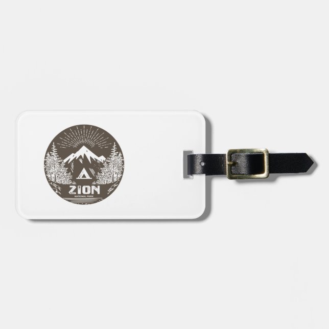 Etiqueta De Bagagem Parque Nacional Zion (Frente Horizontal)