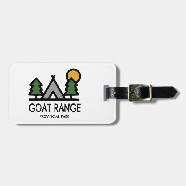 Etiqueta De Bagagem Parque Provincial de Goat Range (Frente Horizontal)