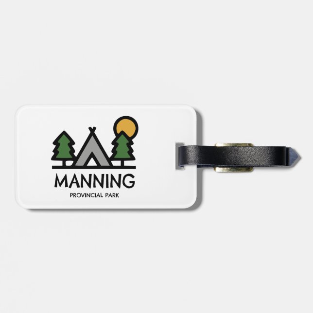 Etiqueta De Bagagem Parque Provincial de Manning (Traseira Horizontal)