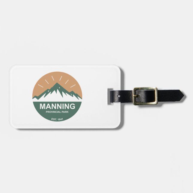 Etiqueta De Bagagem Parque Provincial de Manning (Frente Horizontal)