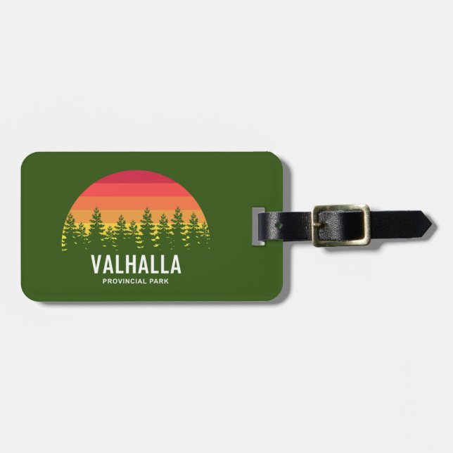 Etiqueta De Bagagem Parque Provincial de Valhalla (Frente Horizontal)