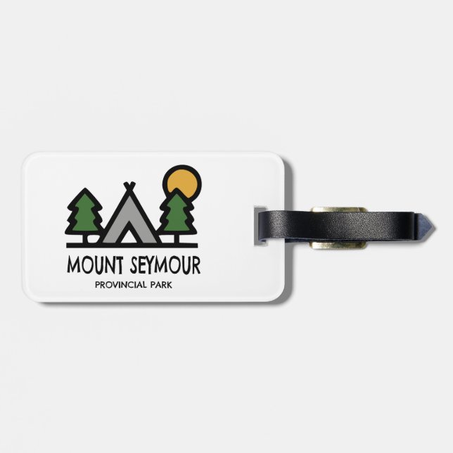 Etiqueta De Bagagem Parque Provincial Mount Seymour (Traseira Horizontal)
