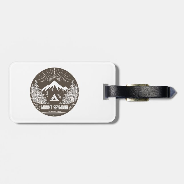 Etiqueta De Bagagem Parque Provincial Mount Seymour (Traseira Horizontal)