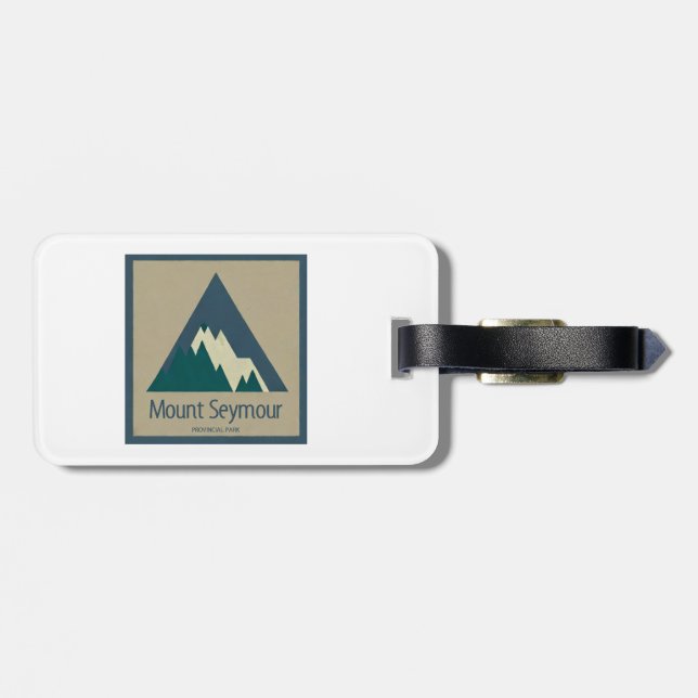 Etiqueta De Bagagem Parque Provincial Mount Seymour Rústico (Traseira Horizontal)