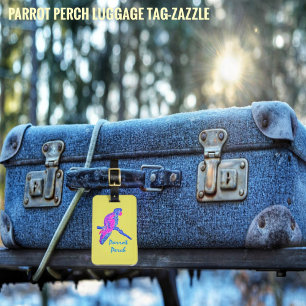 Etiqueta De Bagagem Parrot Perch