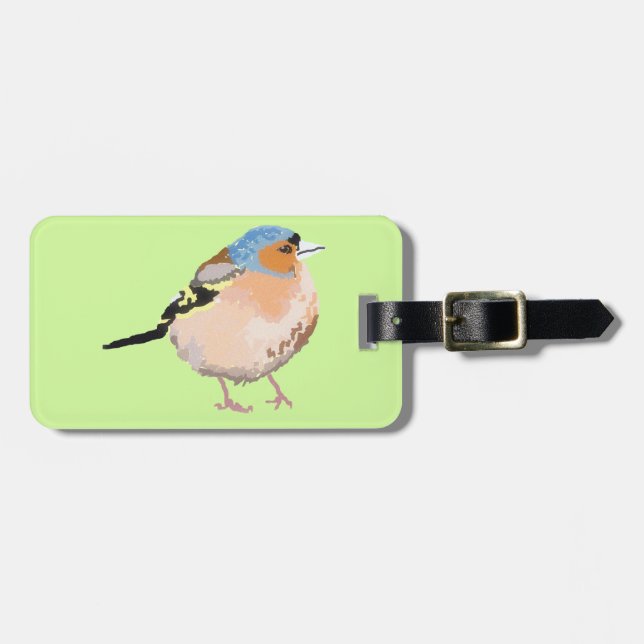 Etiqueta De Bagagem pássaro pequeno (Frente Horizontal)