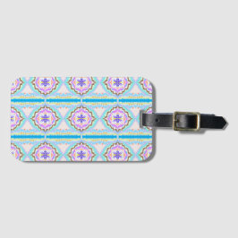 Etiqueta De Bagagem Pastel Dream Boho Geometric Kaleidoscope
