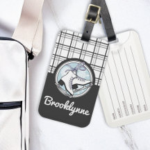 Patinação de gelo Moderna do Tartan Personalizada