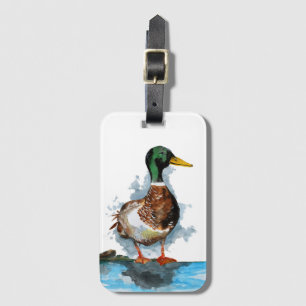 Etiqueta De Bagagem Pato Male Mallard