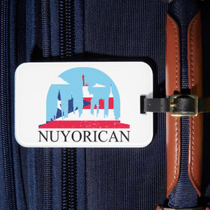 Etiqueta De Bagagem Patrimônio do Orgulho Nuyorican New York Porto Ric