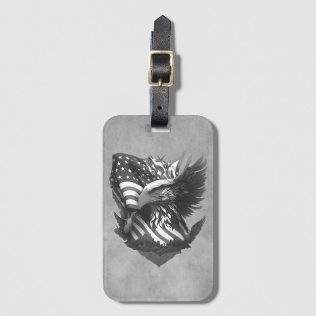 Etiqueta De Bagagem Patriotic Appreciation Thank You Military Veterans (Frente Vertical)