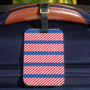 Etiqueta De Bagagem patriótico americano