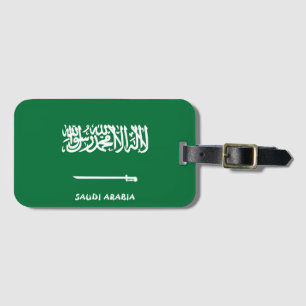 Etiqueta De Bagagem Patriótico Nacional da Arábia Saudita