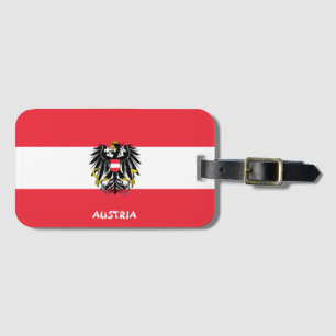Etiqueta De Bagagem Patriótico Nacional da Áustria
