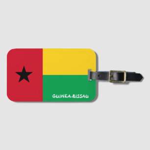 Etiqueta De Bagagem Patriótico Nacional da Bandeira da Guiné-Bissau