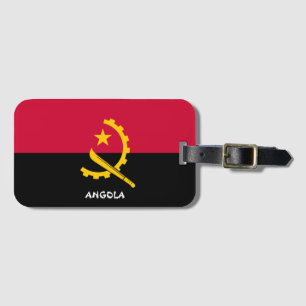 Etiqueta De Bagagem Patriótico Nacional da Bandeira de Angola