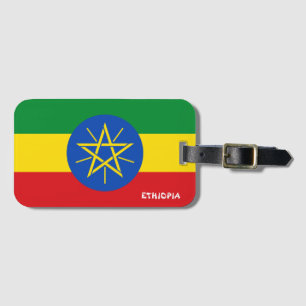 Etiqueta De Bagagem Patriótico Nacional da Etiópia