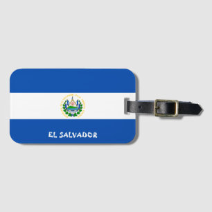 Etiqueta De Bagagem Patriótico Nacional do Bandeira de El Salvador