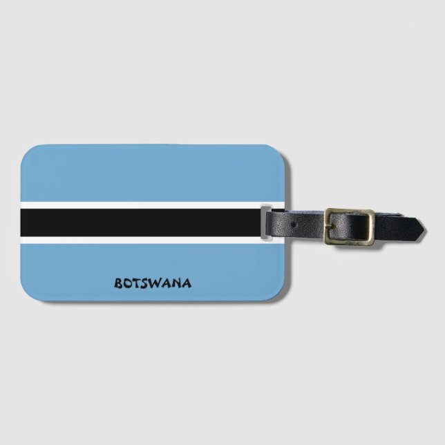 Etiqueta De Bagagem Patriótico Nacional do Botsuana (Frente Horizontal)