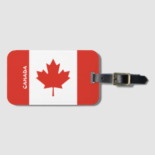 Etiqueta De Bagagem Patriótico Nacional do Canadá