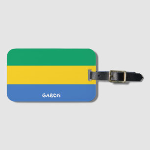 Etiqueta De Bagagem Patriótico Nacional do Gabão