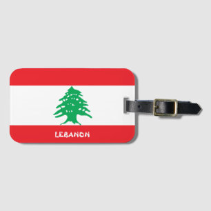 Etiqueta De Bagagem Patriótico Nacional do Líbano