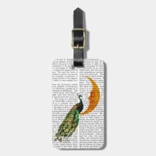 Etiqueta De Bagagem Pavão na Lua