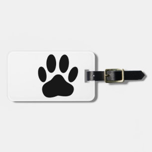 Etiqueta De Bagagem Pawprint do Cão