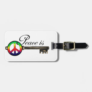 Etiqueta De Bagagem Paz é a chave