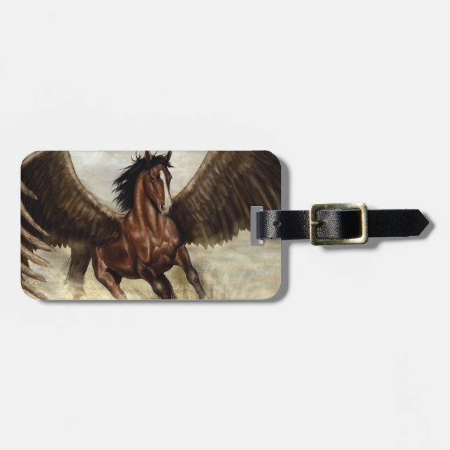 Etiqueta De Bagagem Pegasus na asa (Frente Horizontal)