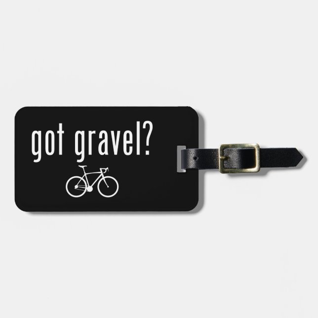 Etiqueta De Bagagem Pegou Gravel Cycling (Frente Horizontal)