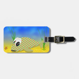 Etiqueta De Bagagem Peixe de desenho