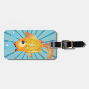 ETIQUETA DE BAGAGEM PEIXE DE OURO