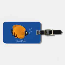Etiqueta De Bagagem Peixe Dourado Laranja Personalizado