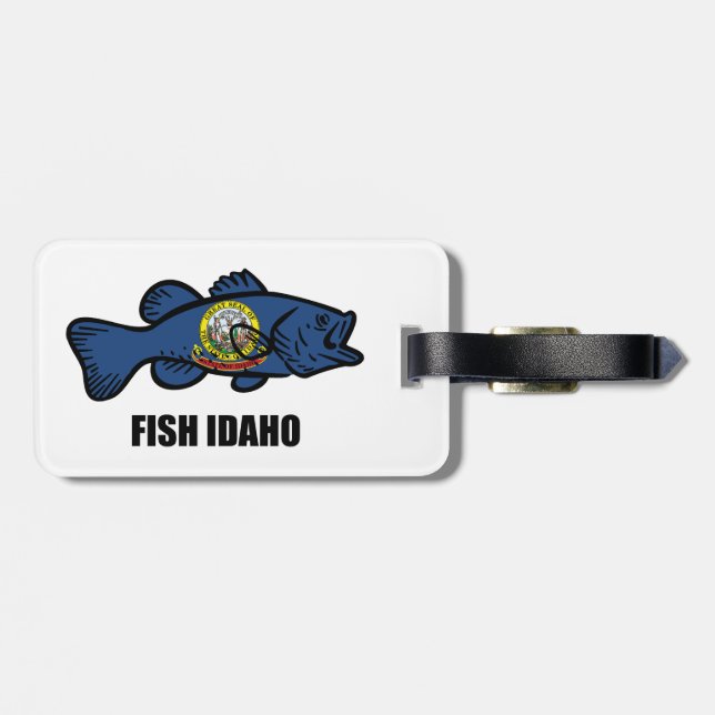 Etiqueta De Bagagem Peixe Idaho (Traseira Horizontal)