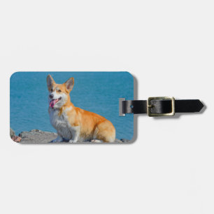 Etiqueta De Bagagem Pembroke Vermelho e Branco Galês Corgi Cachorro