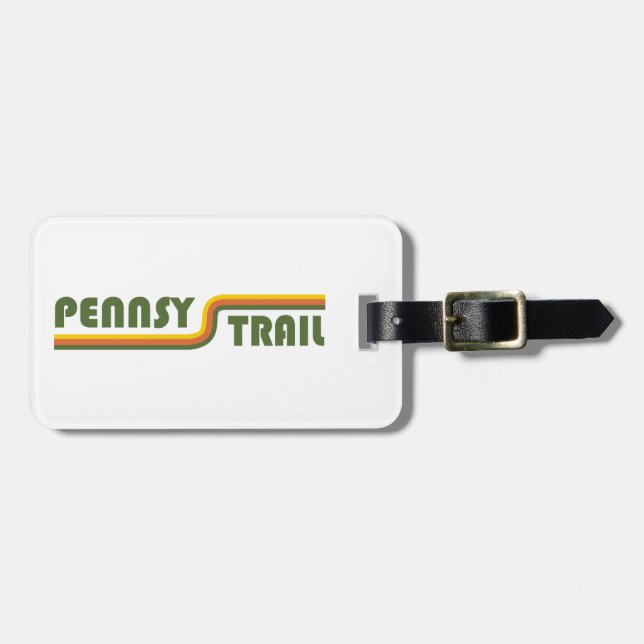 Etiqueta De Bagagem Pennsy Trail Indianapolis (Frente Horizontal)
